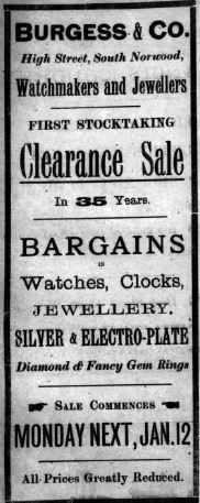 Burgess & Co South Norwood 1905