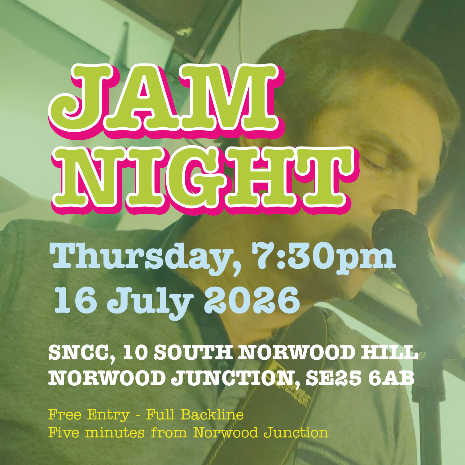 John's Jam 16 July 2026 poster